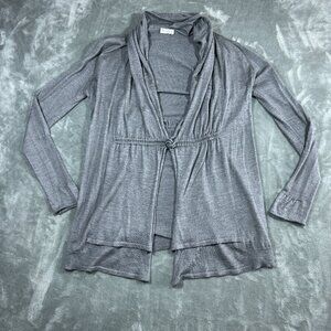 Brunello Cucinelli Cashmere Silk Cardigan Sweater Shawl Collar Open Drawstring